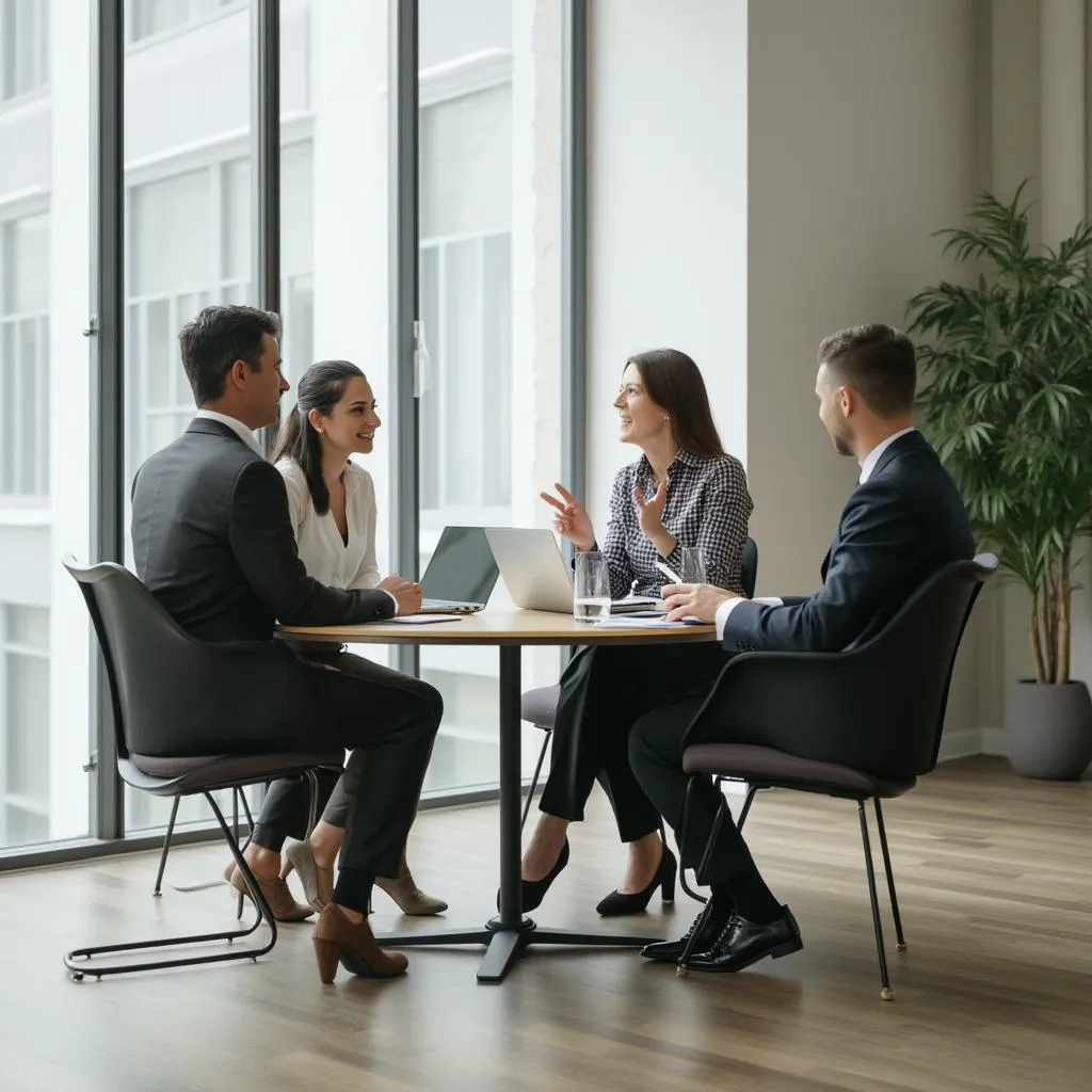 ConsultPro team in modern office environment