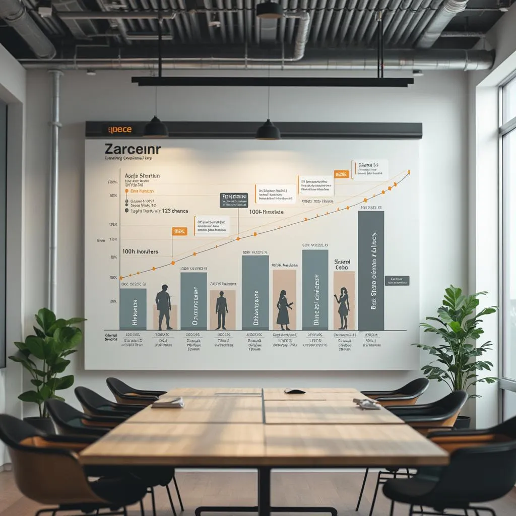 Detailed view of tech startup scaling